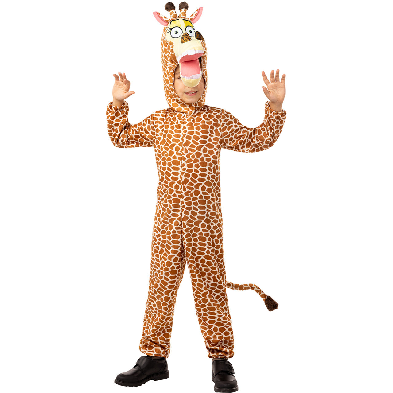 Op deze afbeelding zie je een Kostuums, van het merk Funidelia. Madagascar Giraf Mighty Funny Melman Kind Kostuum