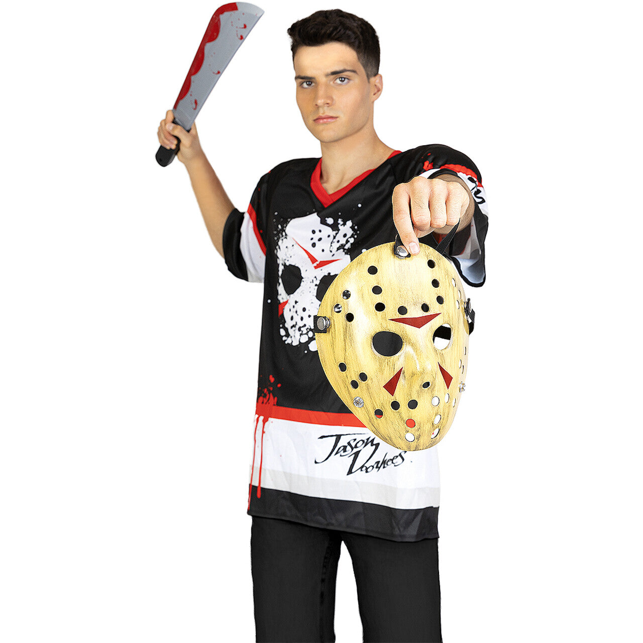 Op deze afbeelding zie je een Accessoires, van het merk Funidelia. Friday The 13th Jason Playtime Masker