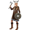 Plundervrouw Gevaarlijke Viking Kostuum