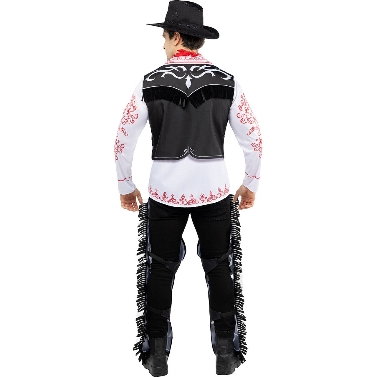 Op deze afbeelding zie je een Kostuums, van het merk Funidelia. Cowboy Smoking Luke Man Kostuum