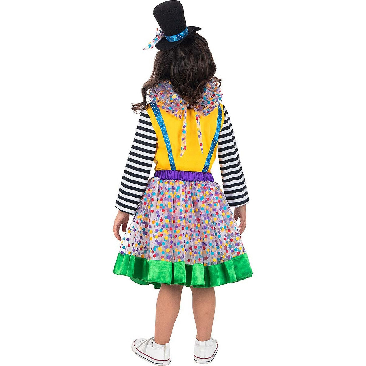 Op deze afbeelding zie je een Kostuums, van het merk Funidelia. Altijd Vrolijke Clown Meisje Kostuum