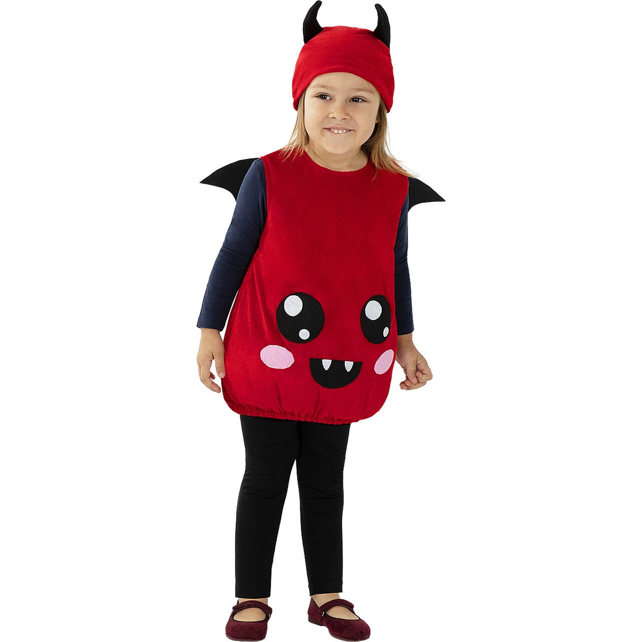 Op deze afbeelding zie je een Kostuums, van het merk Funidelia. Eng Klein Halloween Duiveltje Kind Kostuum