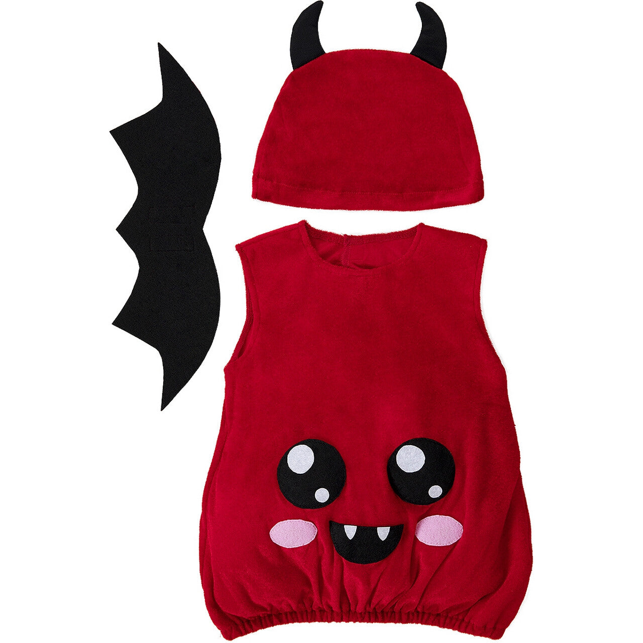Op deze afbeelding zie je een Kostuums, van het merk Funidelia. Eng Klein Halloween Duiveltje Kind Kostuum