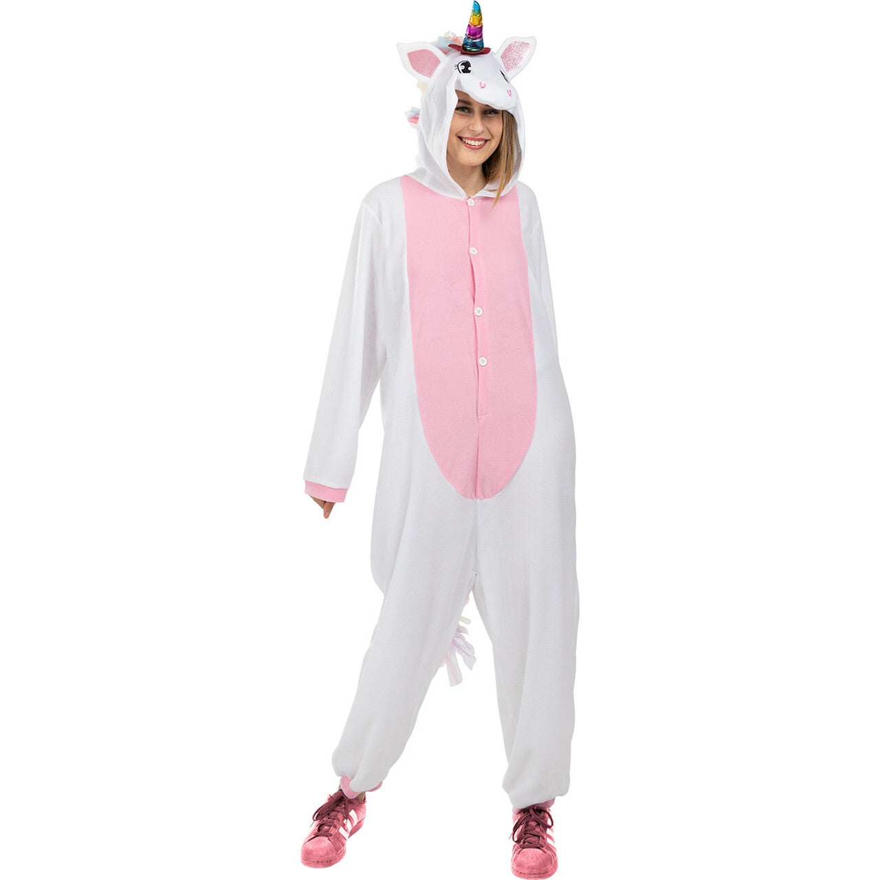 Op deze afbeelding zie je een Kostuums, van het merk Funidelia. Unicorn Fantasie Magie Roze Kostuum