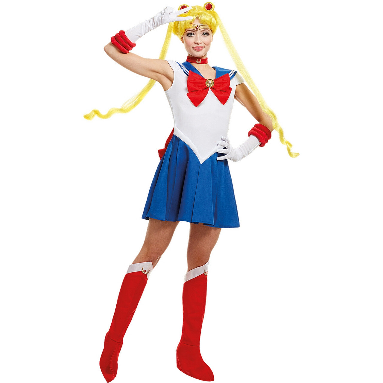 Op deze afbeelding zie je een Kostuums, van het merk Funidelia. Molly Baker Sailor Moon Vrouw Kostuum