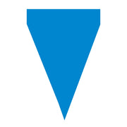 Op deze afbeelding zie je een Decoratie, van het merk Funidelia. Navy Blauwe Vlaggenlijn 9 Wimpels 3 Meter