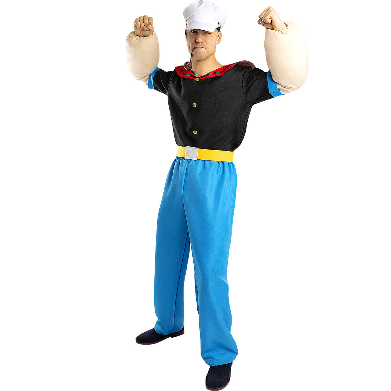 Op deze afbeelding zie je een Kostuums, van het merk Funidelia. Popeye™ De Supersterke Zeeheld Man Kostuum