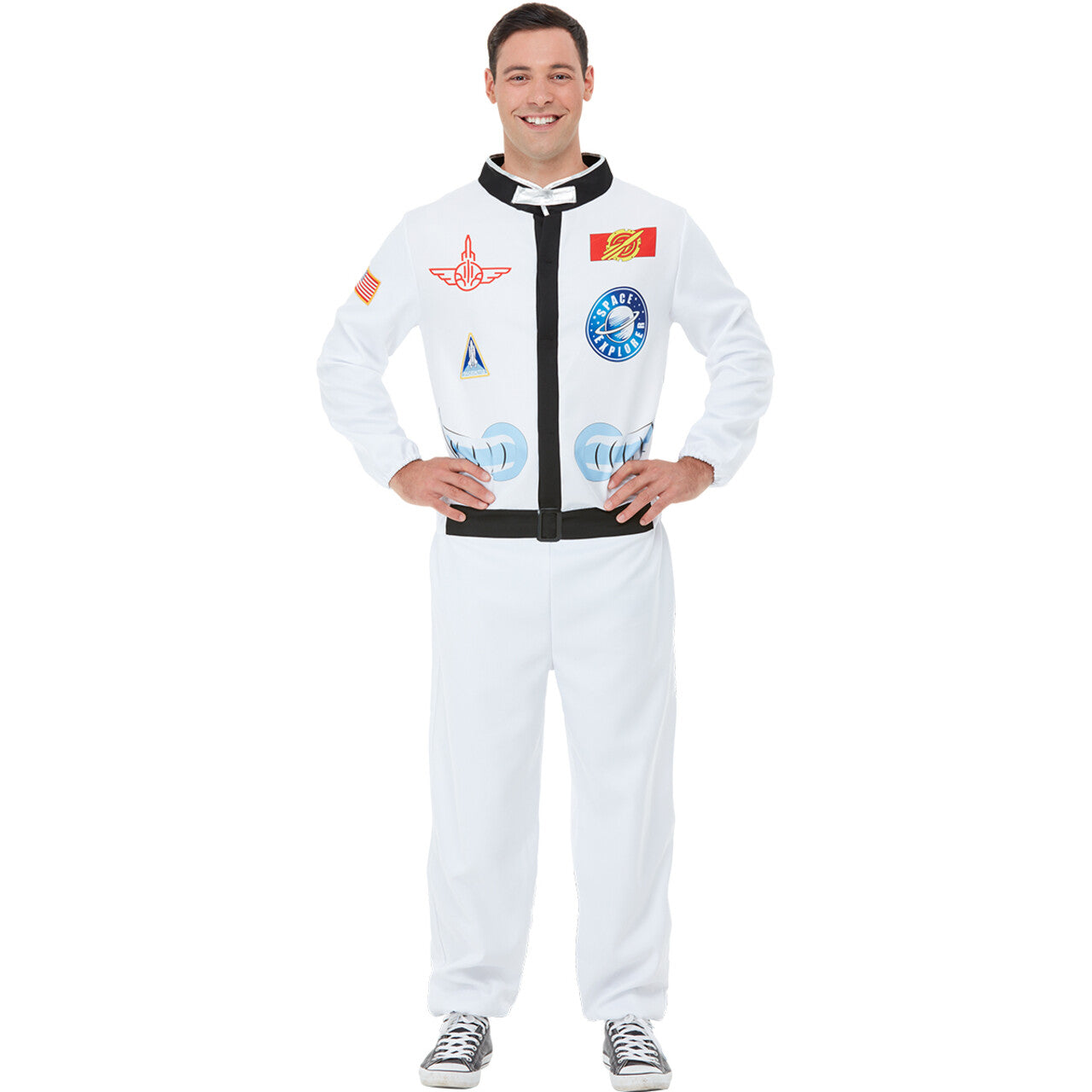 Op deze afbeelding zie je een Kostuums, van het merk Funidelia. Space Explorer Andre Kostuum