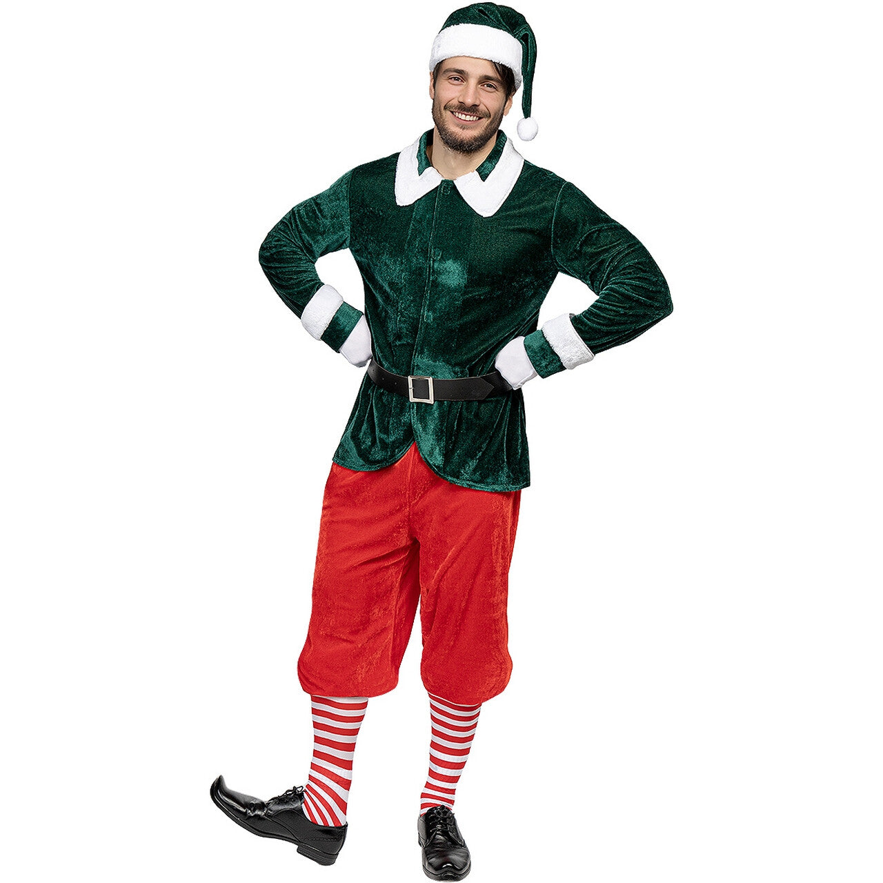 Op deze afbeelding zie je een Kostuums, van het merk Funidelia. Deluxe Kerst Elf Will Snow Man Kostuum