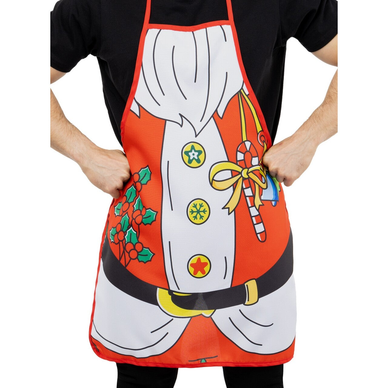Op deze afbeelding zie je een Kostuums, van het merk Funidelia. Christmas Santa Claus Apron