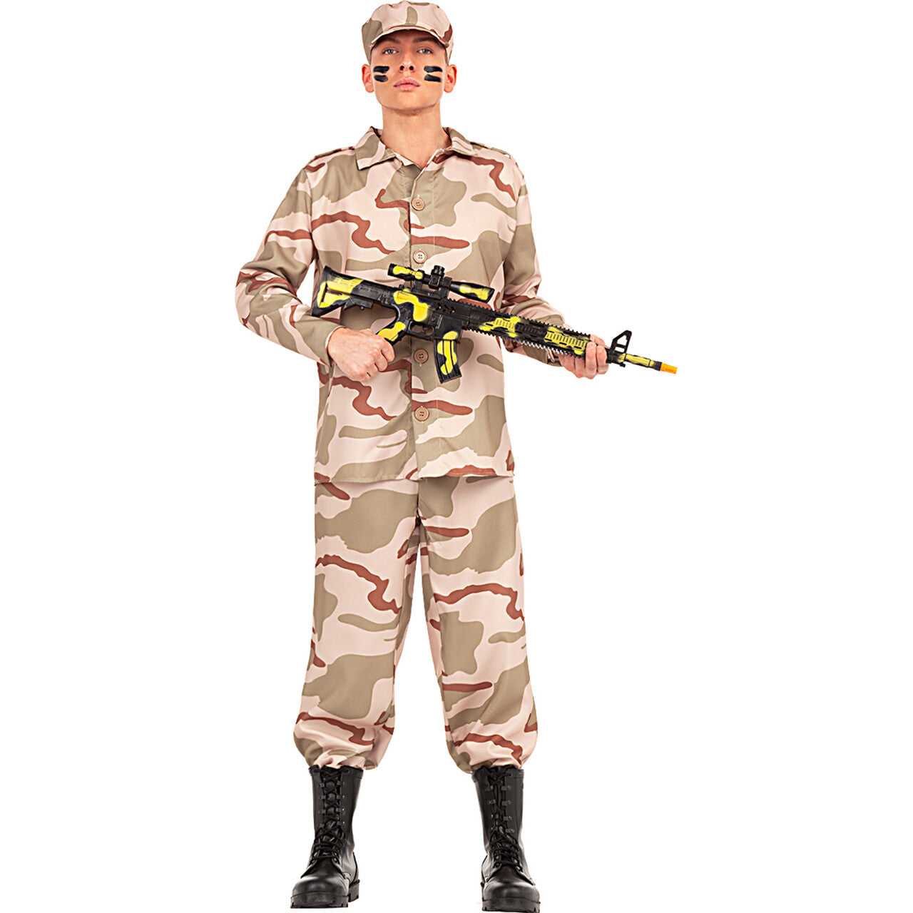 Op deze afbeelding zie je een Accessoires, van het merk Funidelia. Machinegeweer Camo 60 Centimeter
