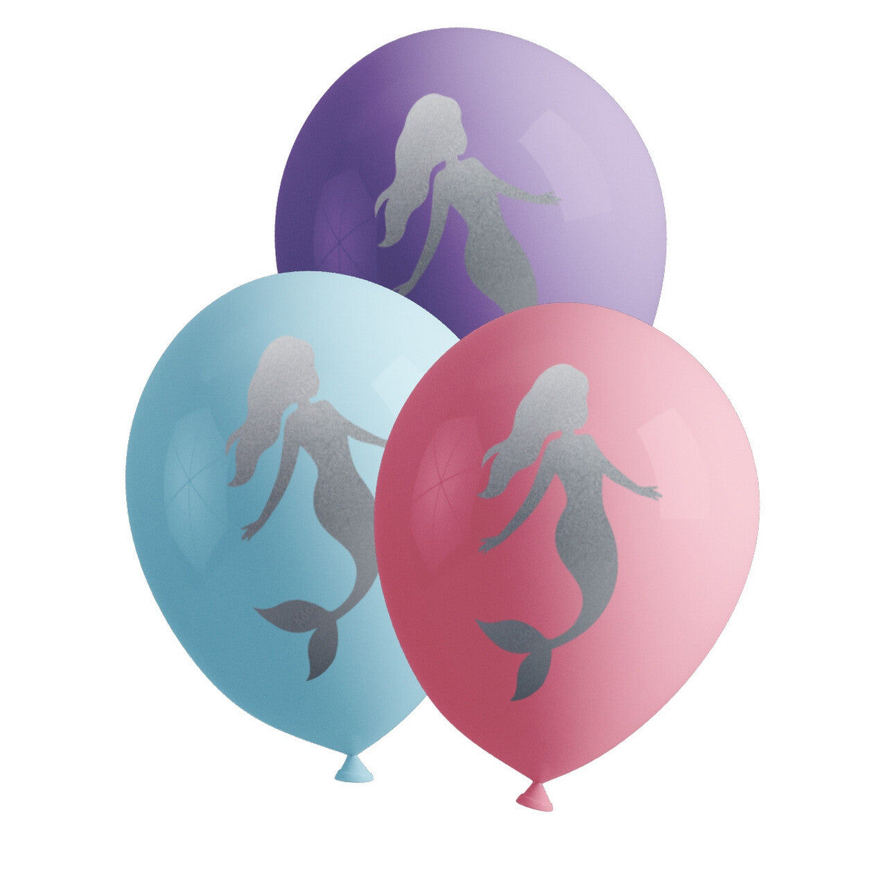 Op deze afbeelding zie je een Decoratie, van het merk Funidelia. Beautiful Mermaid Ballonnen Latex 8 Stuks