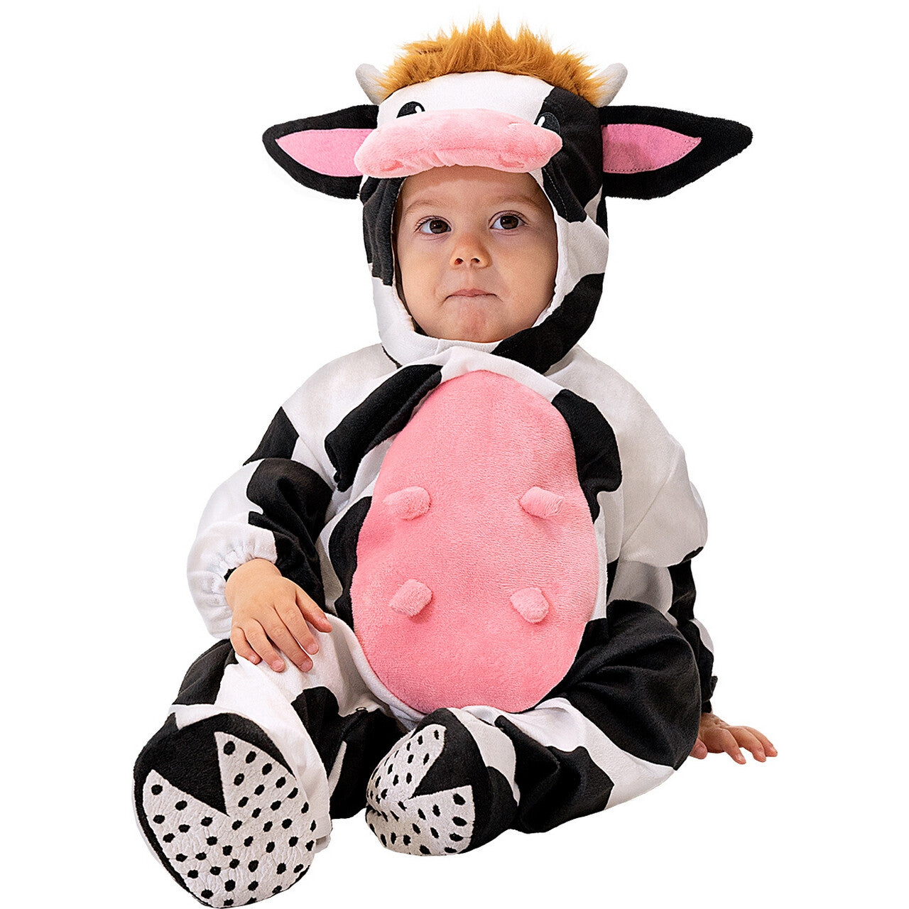 Op deze afbeelding zie je een Kostuums, van het merk Funidelia. Nou Moe Baby Koe Kind Kostuum