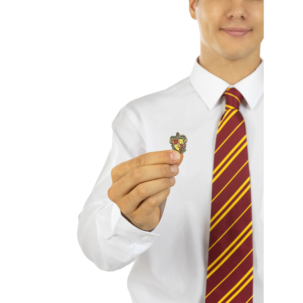 Op deze afbeelding zie je een Accessoires, van het merk Funidelia. Harry Potter Gryffindor Das Met Speld