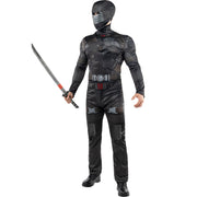 Op deze afbeelding zie je een Kostuums, van het merk Funidelia. Warrior Snake Eyes Gi Joe Man Kostuum