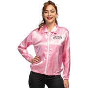 Op deze afbeelding zie je een Kostuums, van het merk Funidelia. Grease Pink Ladies Jas Roze Vrouw