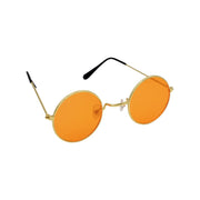 Op deze afbeelding zie je een Accessoires, van het merk Funidelia. Oranje Hippie Bril Rond