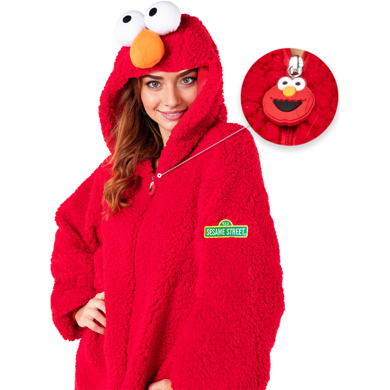 Op deze afbeelding zie je een Kostuums, van het merk Funidelia. Elmo Kostuum - Sesamstraat™