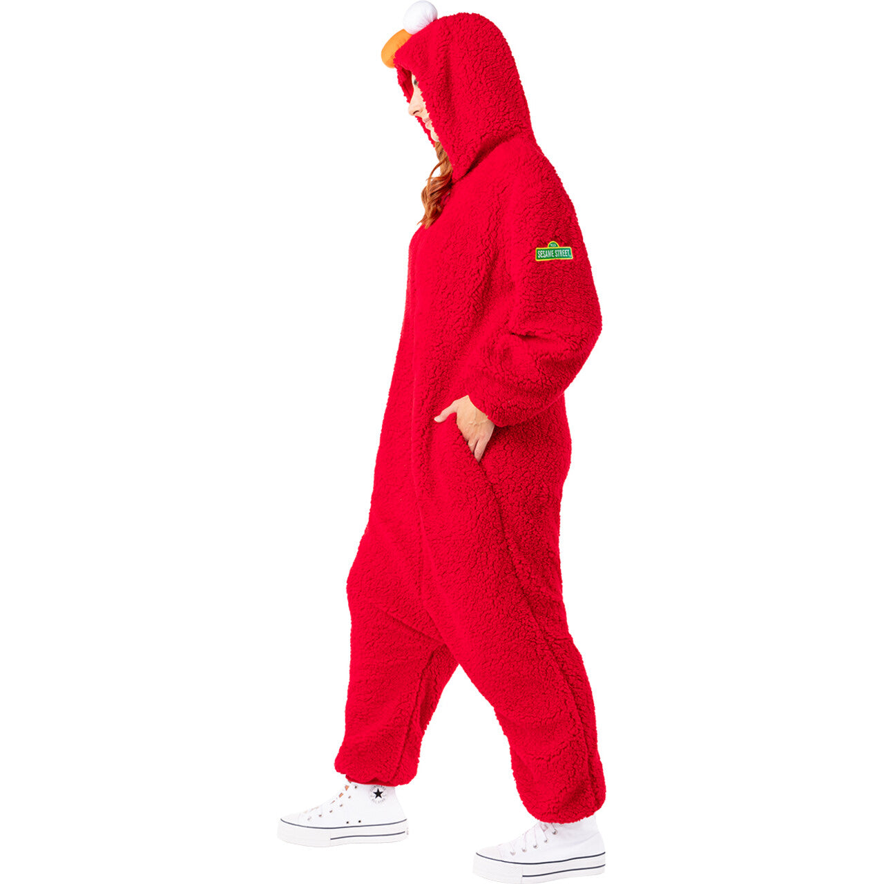 Op deze afbeelding zie je een Kostuums, van het merk Funidelia. Super Comfy Elmo Sesamstraat™ Unisex Kostuum