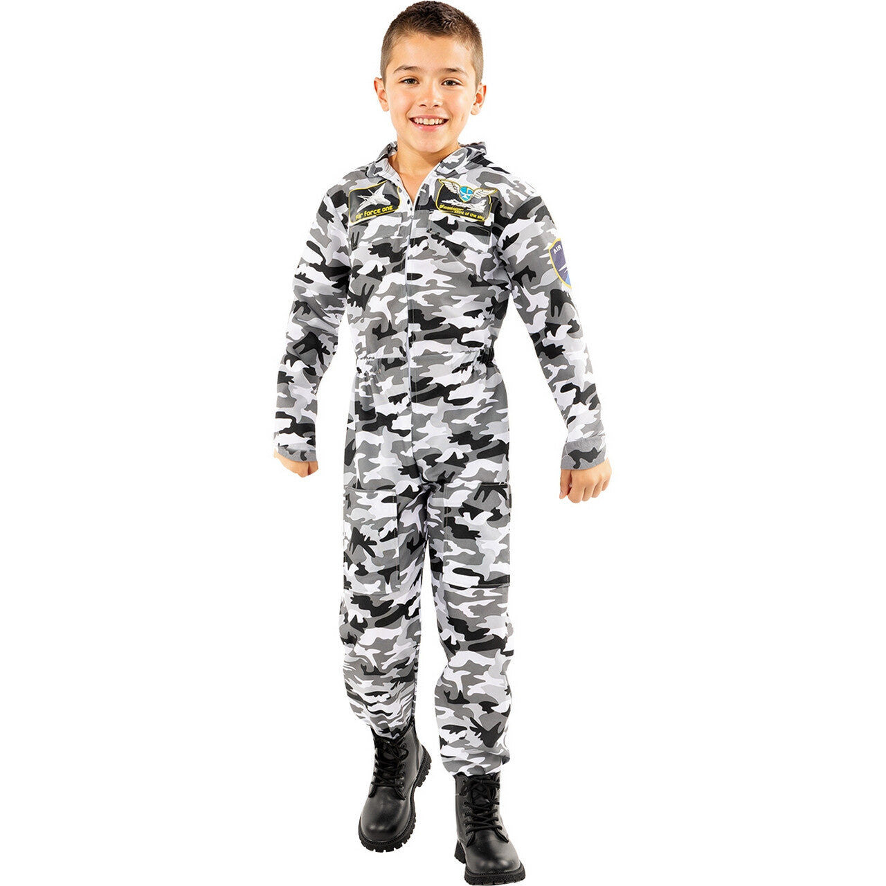Op deze afbeelding zie je een Kostuums, van het merk Funidelia. Fighter Pilot Costume For Kids Jongen Kostuum