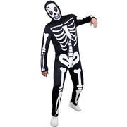 Op deze afbeelding zie je een Kostuums, van het merk Funidelia. Glow In The Dark Skeleton Walk Man Kostuum