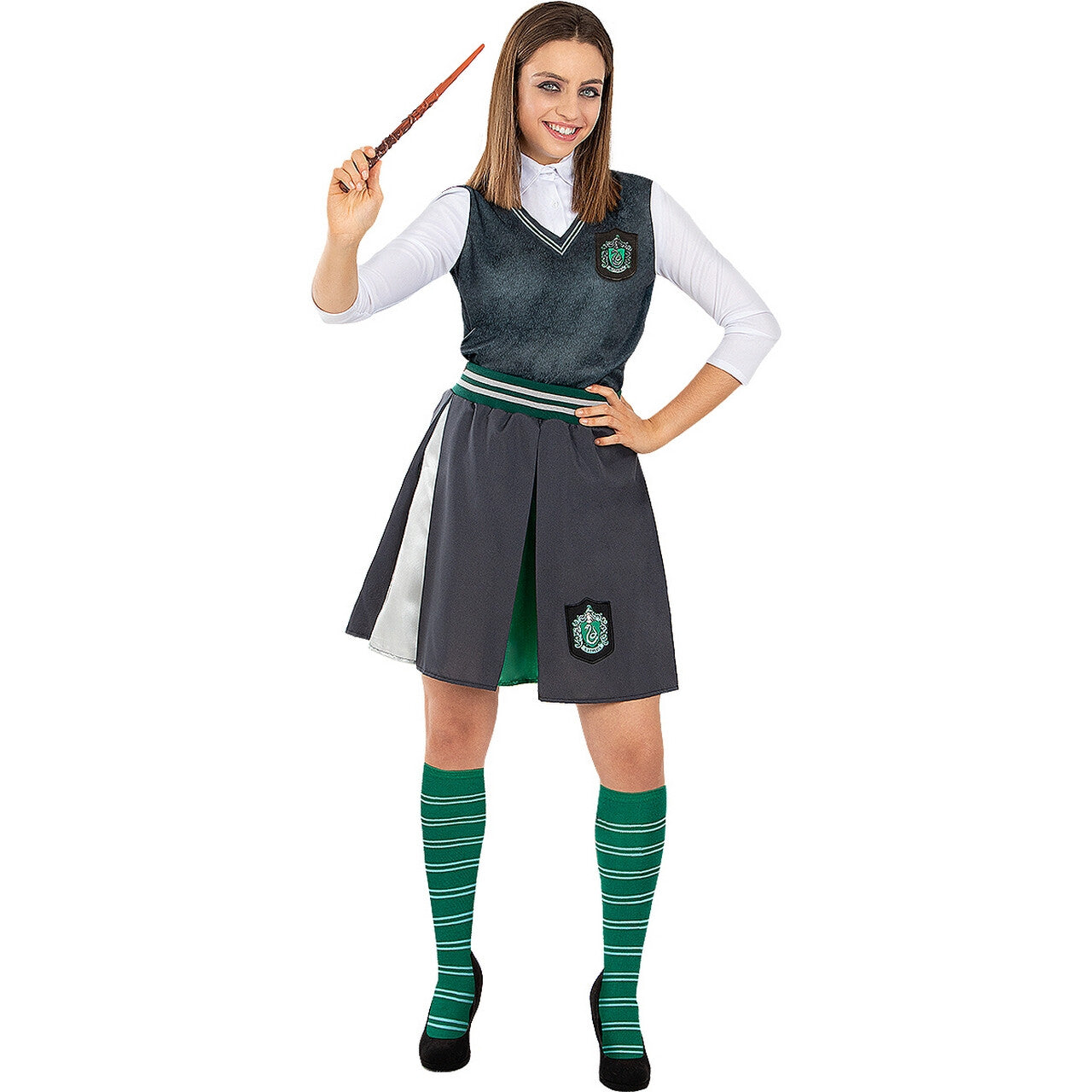 Op deze afbeelding zie je een Accessoires, van het merk Funidelia. Harry Potter Slytherin Sokken Dames