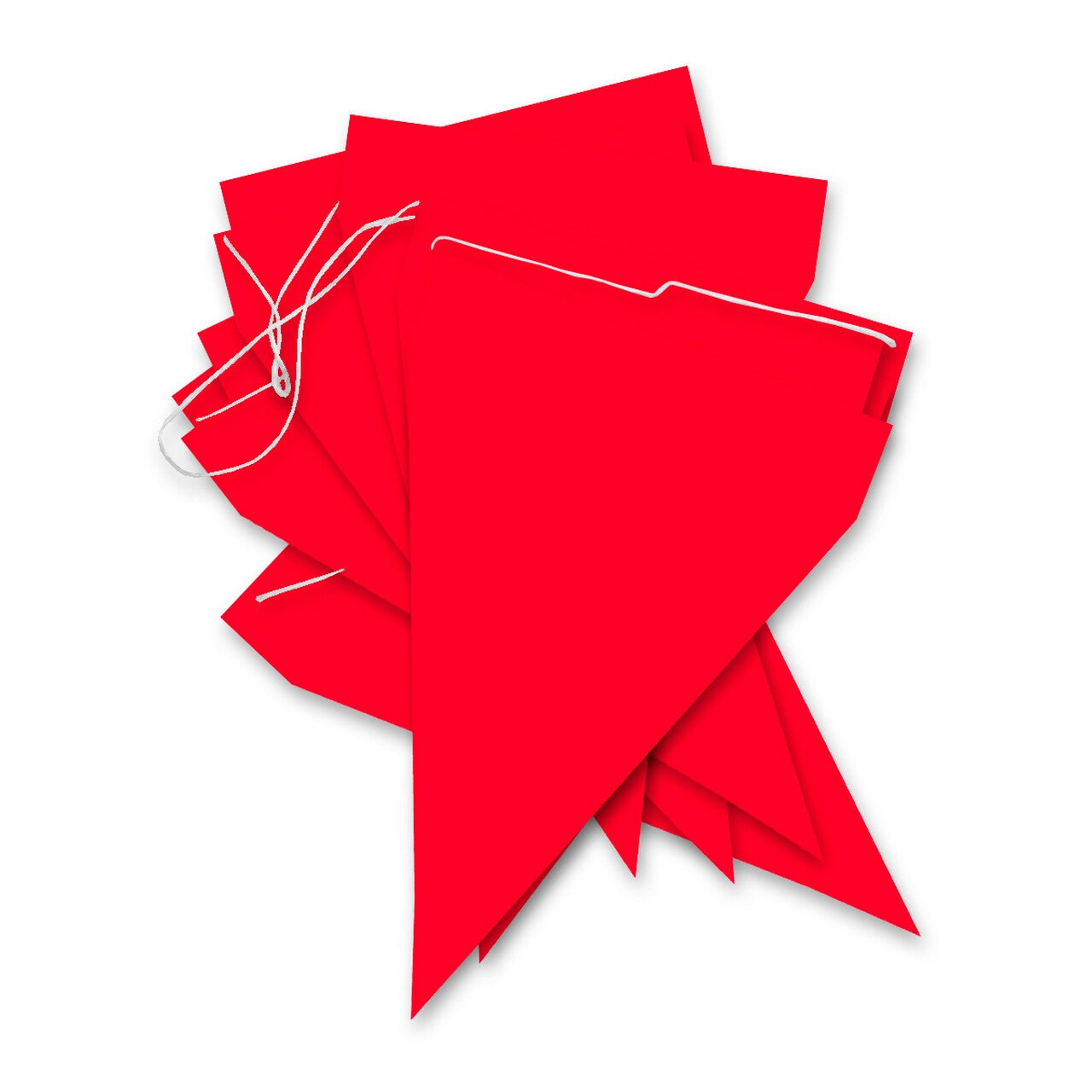 Op deze afbeelding zie je een Decoratie, van het merk Funidelia. Red Flags Vlaggenlijn 9 Wimpels 3 Meter