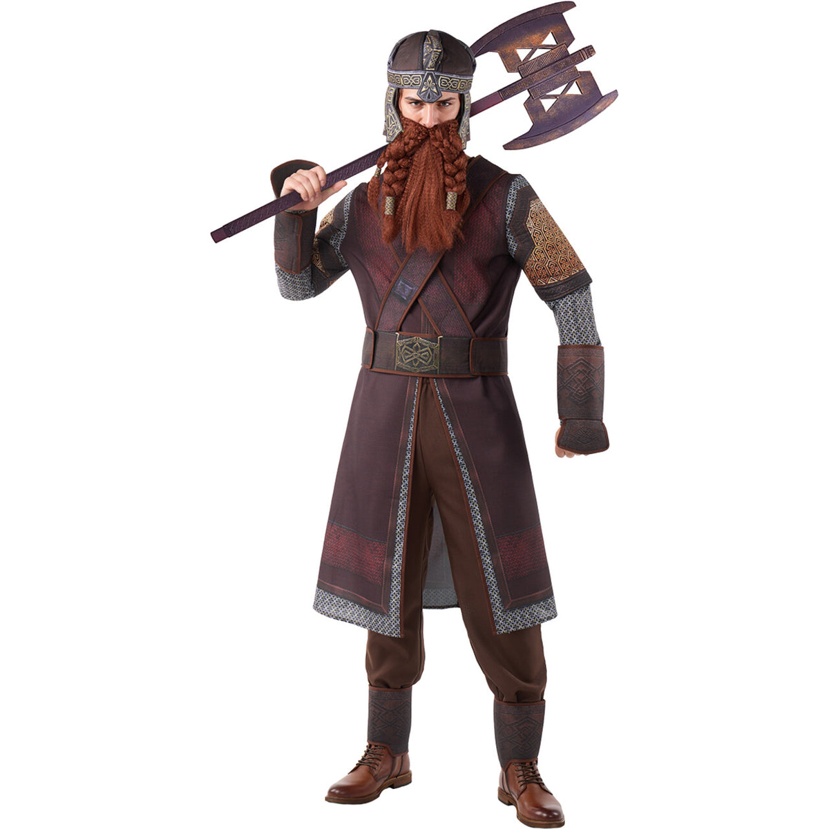 Op deze afbeelding zie je een Kostuums, van het merk Funidelia. Viking Gimli The Lord Of The Rings Man Kostuum
