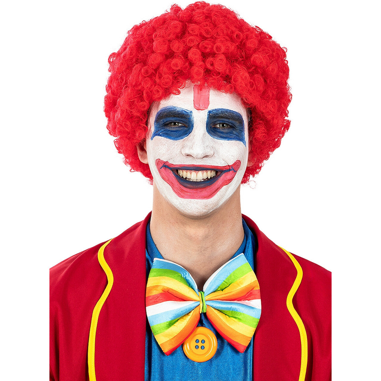 Op deze afbeelding zie je een Accessoires, van het merk Funidelia. Rode Krullen Pruik Grappige Clown