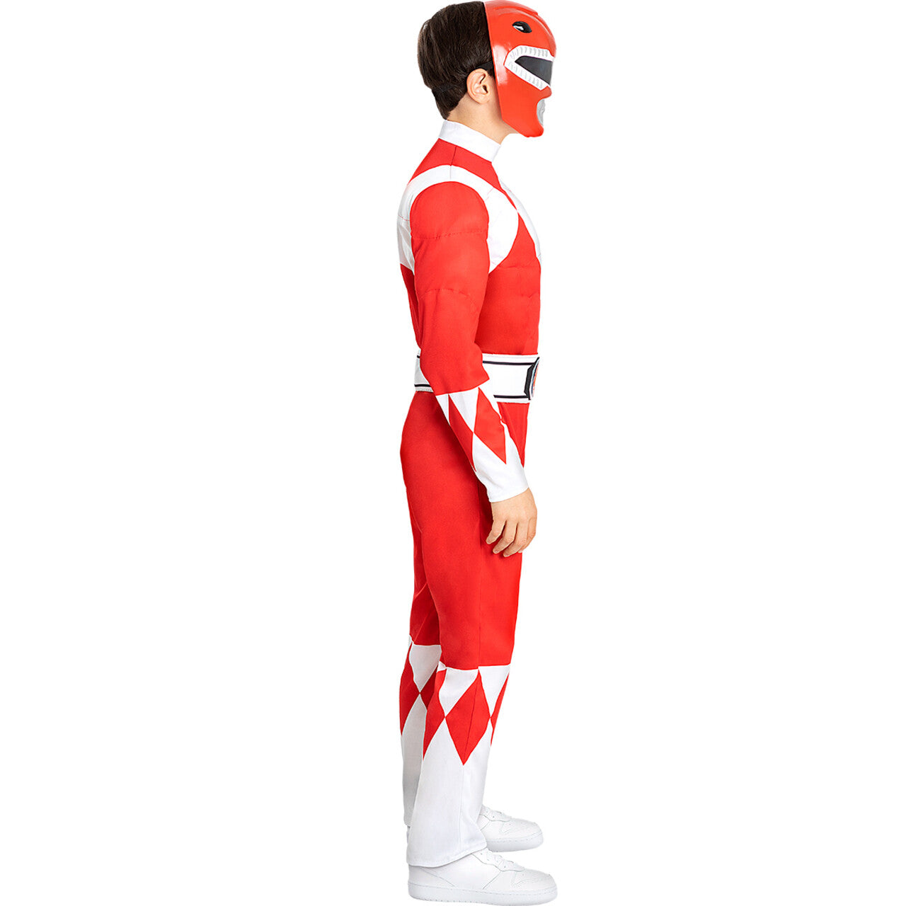 Op deze afbeelding zie je een Kostuums, van het merk Funidelia. Power Ranger™ Jason Rood Kind Kind Kostuum