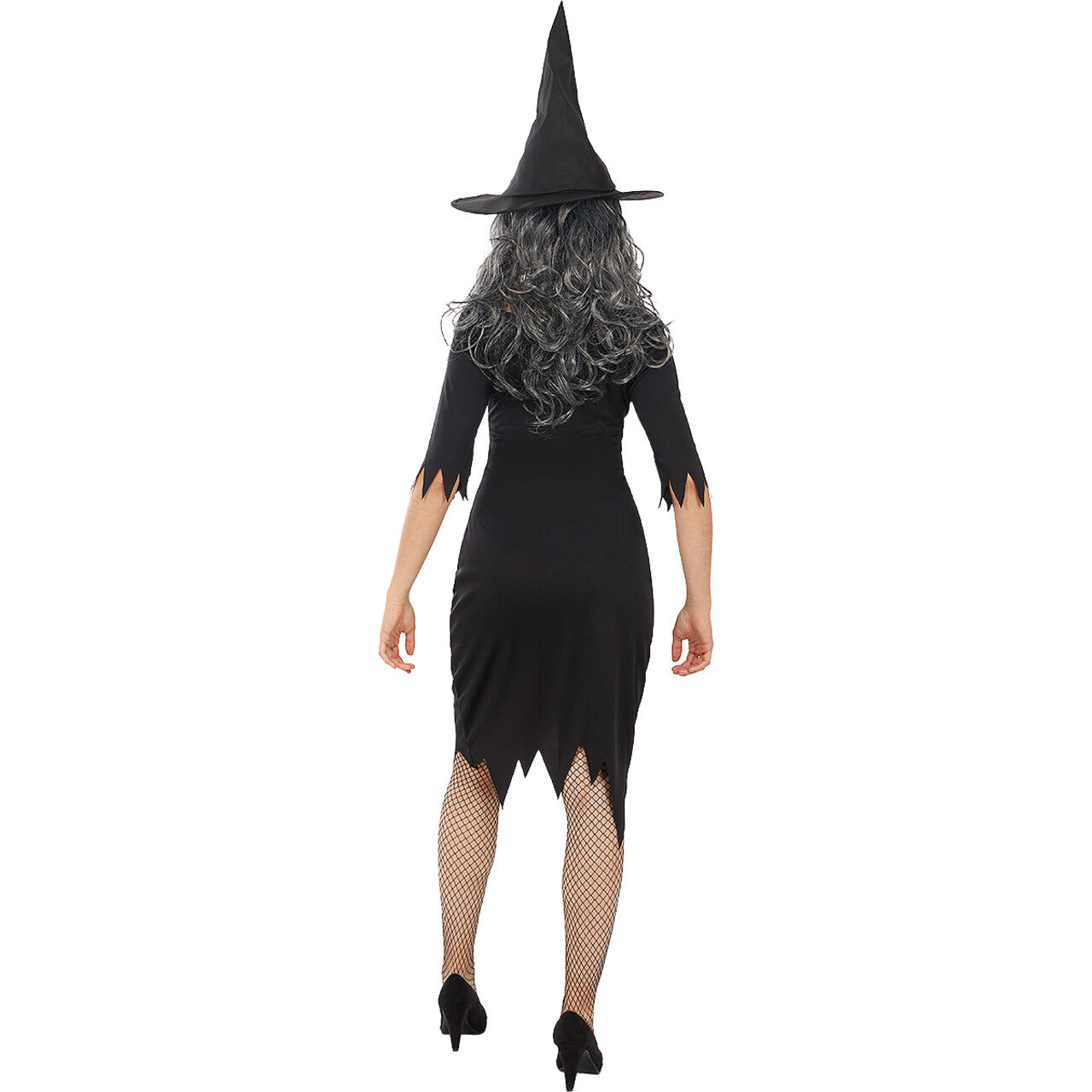 Op deze afbeelding zie je een Kostuums, van het merk Funidelia. Heks Prenulia Black Vrouw Kostuum