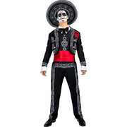 Op deze afbeelding zie je een Kostuums, van het merk Funidelia. Day Of The Dead Carlito Man Kostuum