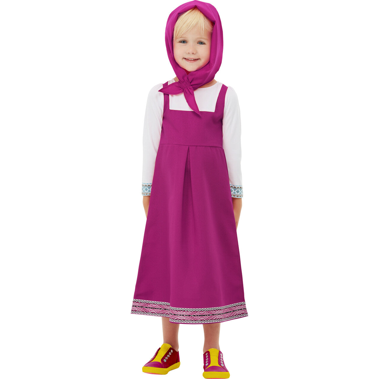 Op deze afbeelding zie je een Kostuums, van het merk Funidelia. Masha En De Beer Kind Meisje Kostuum