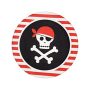 Op deze afbeelding zie je een Decoratie, van het merk Funidelia. Pirates Party Borden 23 Centimeter 8 Stuks