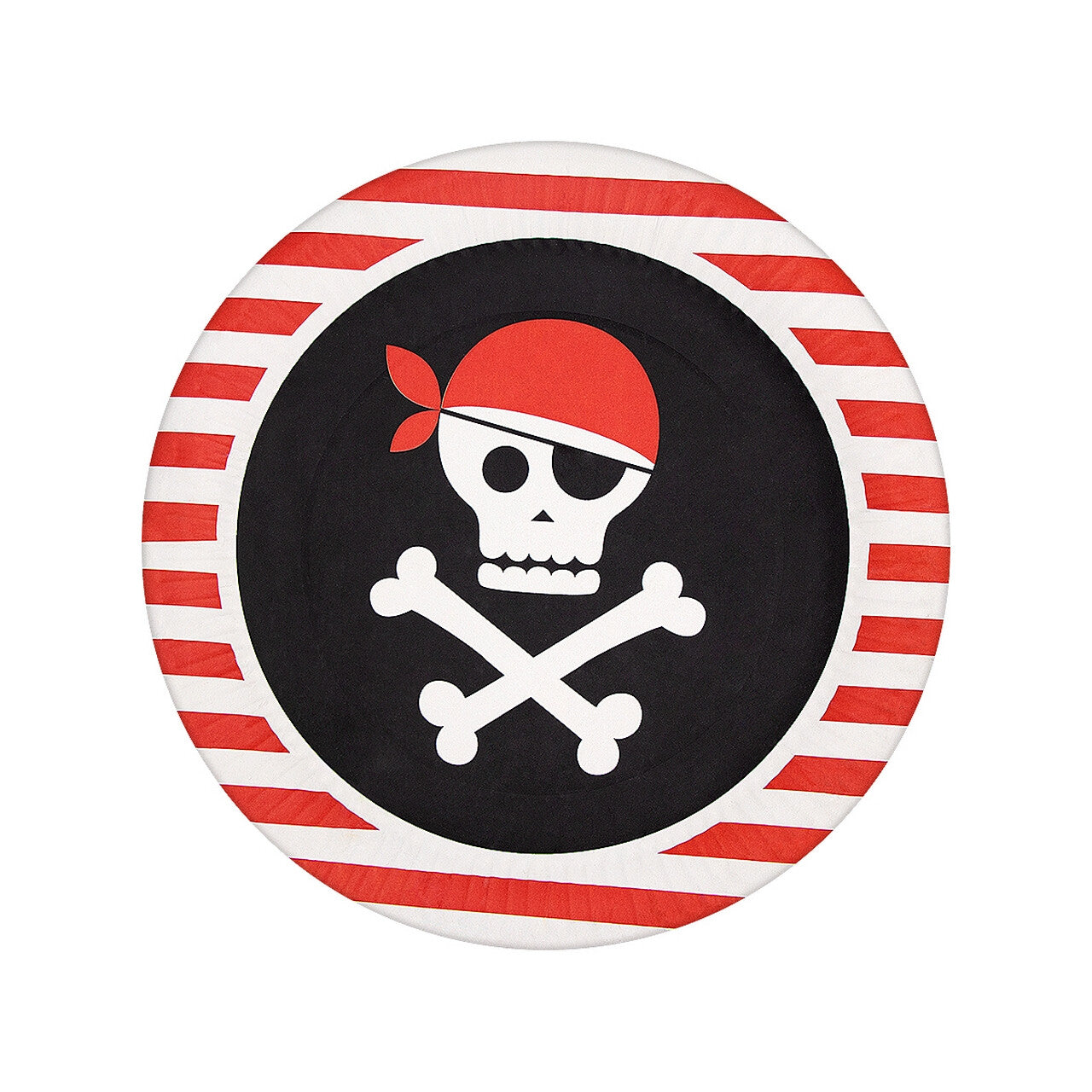 Op deze afbeelding zie je een Decoratie, van het merk Funidelia. Pirates Party Borden 23 Centimeter 8 Stuks