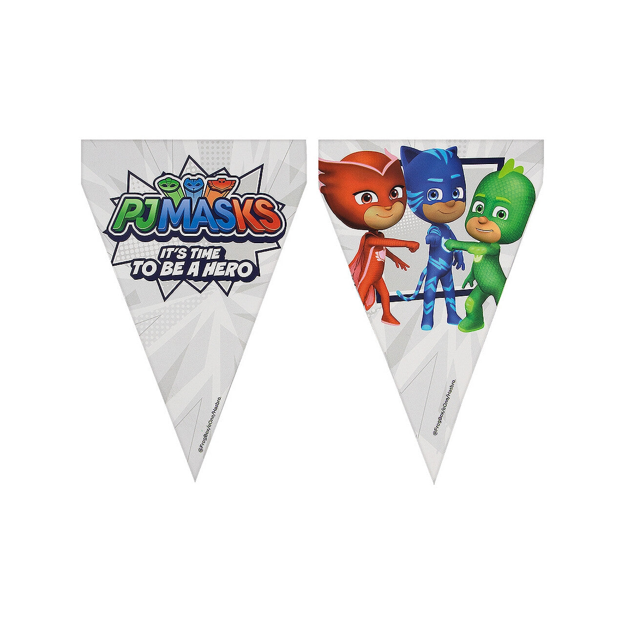 Op deze afbeelding zie je een Decoratie, van het merk Funidelia. Vlaggenljn Hero Time Pj Masks 3 Meter