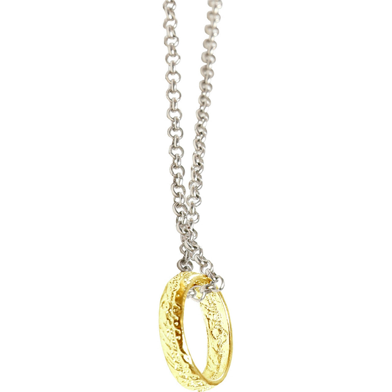 Op deze afbeelding zie je een Accessoires, van het merk Funidelia. The Lord Of The Rings Ketting Met Ring The One