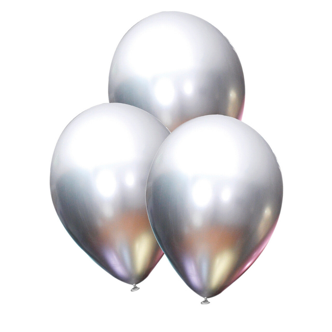 Op deze afbeelding zie je een Decoratie, van het merk Funidelia. Latex Ballonnen Metallic Silver 10 Stuks