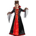 Gruwelijke Dracula Trek In Een Bloody Mary Meisje Kostuum