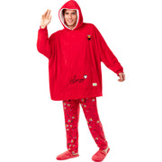 Op deze afbeelding zie je een Kostuums, van het merk Funidelia. Comfy Elmo Hoodie Sesamstraat Unisex