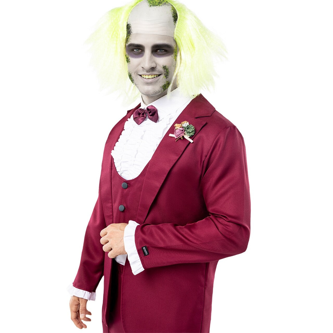 Op deze afbeelding zie je een Kostuums, van het merk Funidelia. Beetlejuice Costume For Men - Beetlejuice Man Kostuum