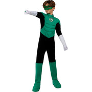 Op deze afbeelding zie je een Kostuums, van het merk Funidelia. Green Lantern Gemaskerde Superheld Jongen Kostuum