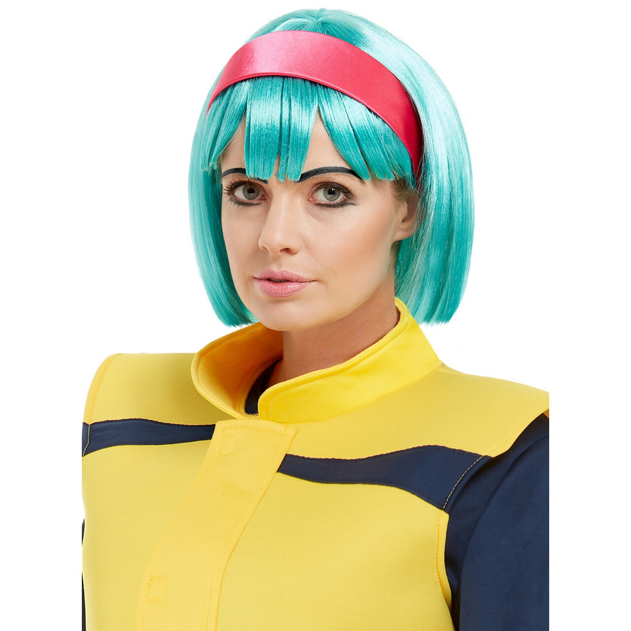 Op deze afbeelding zie je een Accessoires, van het merk Funidelia. Cartoon Blauwe Pruik Bulma