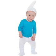 Op deze afbeelding zie je een Kostuums, van het merk Funidelia. Kleine Baby Smurf™ Kind Kostuum