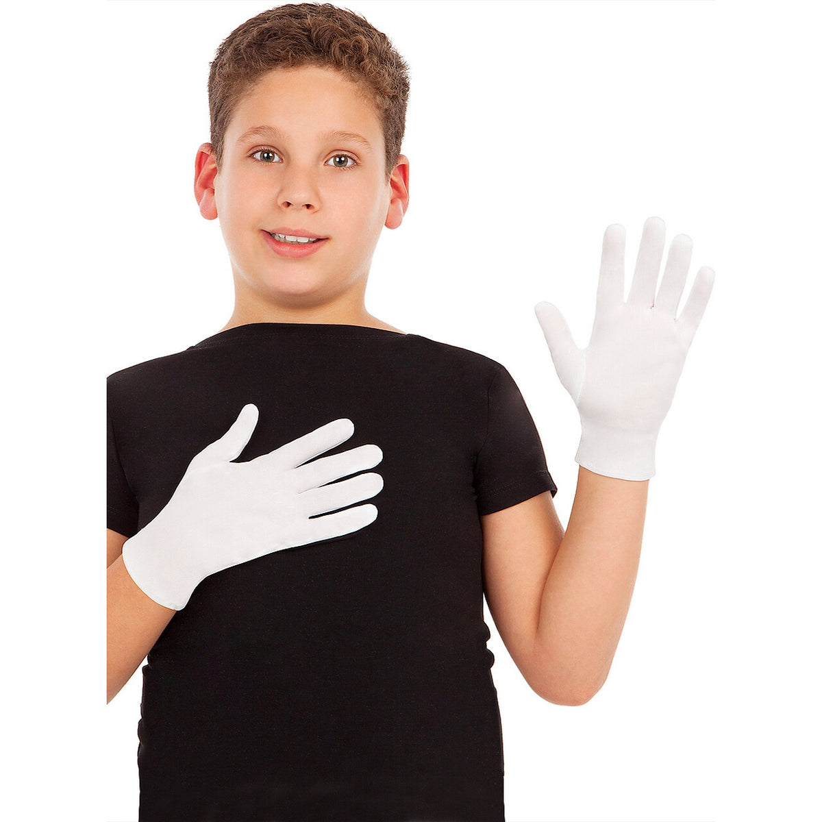 Op deze afbeelding zie je een Accessoires, van het merk Funidelia. Witte Handschoenen 22 Centimeter Kind