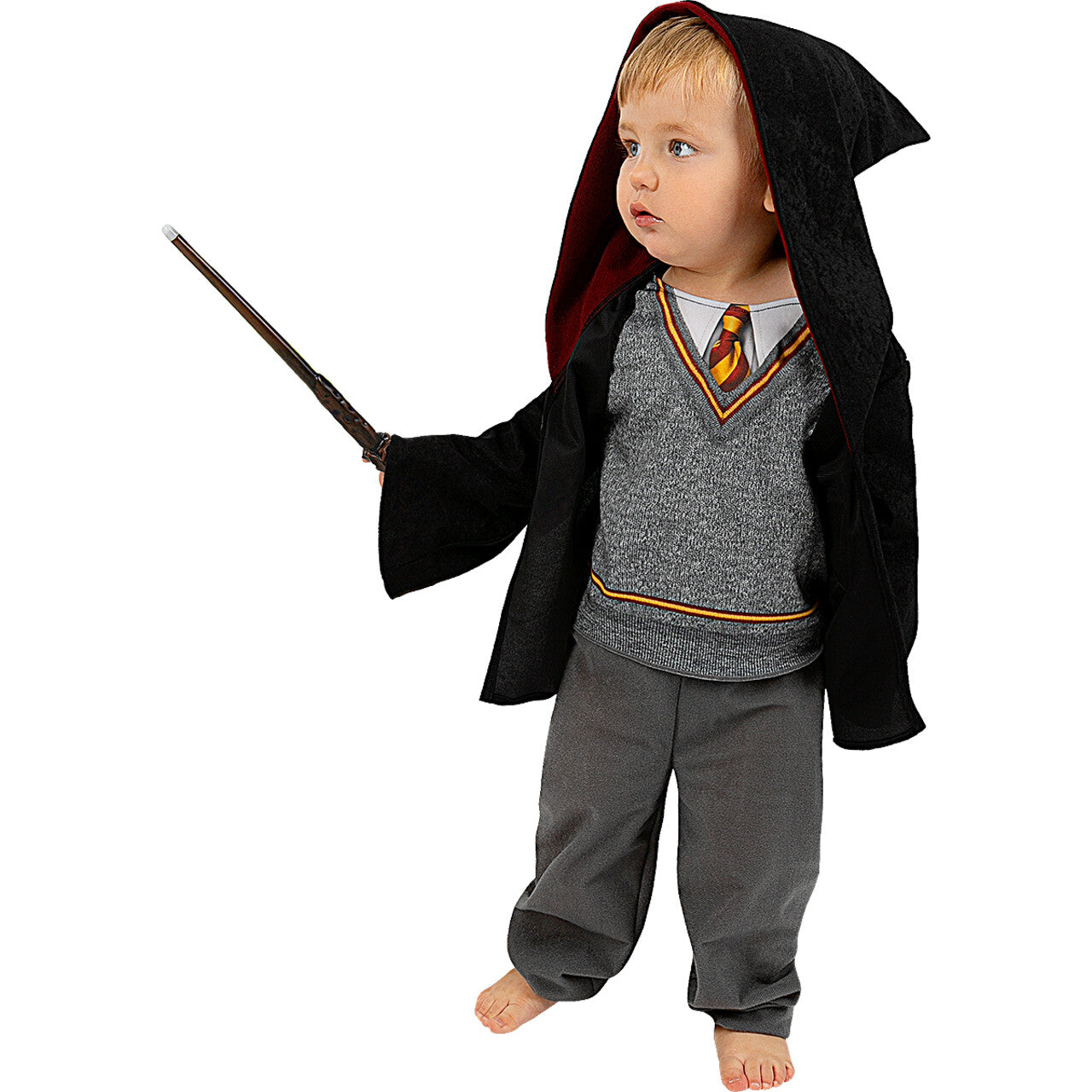 Op deze afbeelding zie je een Kostuums, van het merk Funidelia. Mini Tovenaarsleerling Harry Potter Kleuterschool Uniform Kind Kostuum