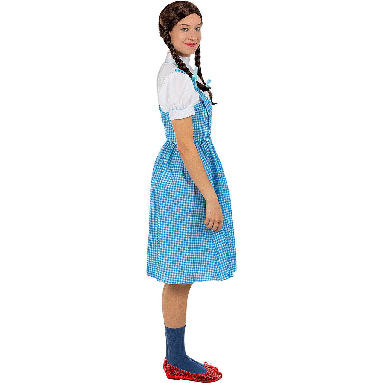 Op deze afbeelding zie je een Kostuums, van het merk Funidelia. Dorothy Drie Keer Klikken The Wizard Of Oz Vrouw Kostuum