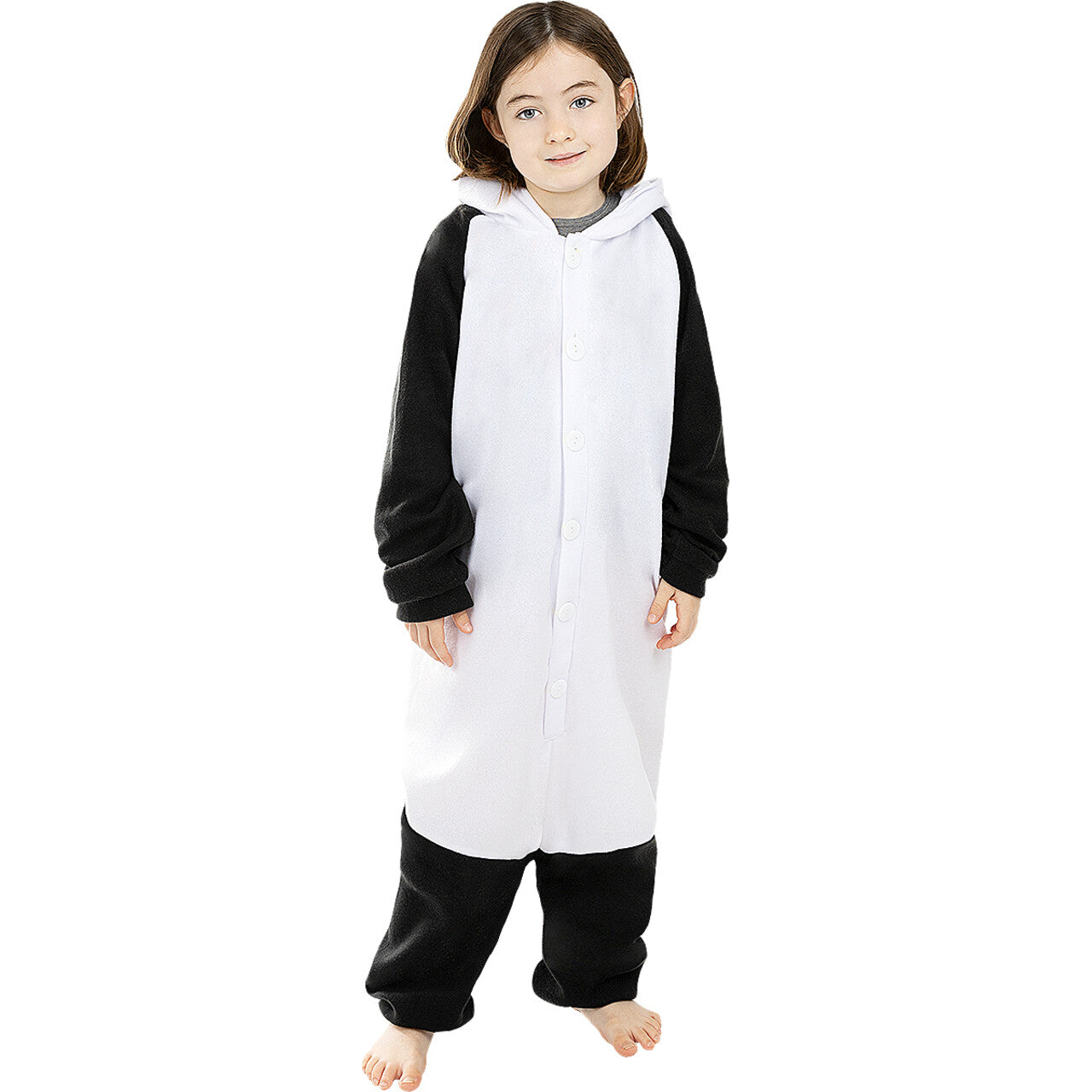 Op deze afbeelding zie je een Kostuums, van het merk Funidelia. Panda Die Niet Kan Vechten Onesie Kind Kostuum