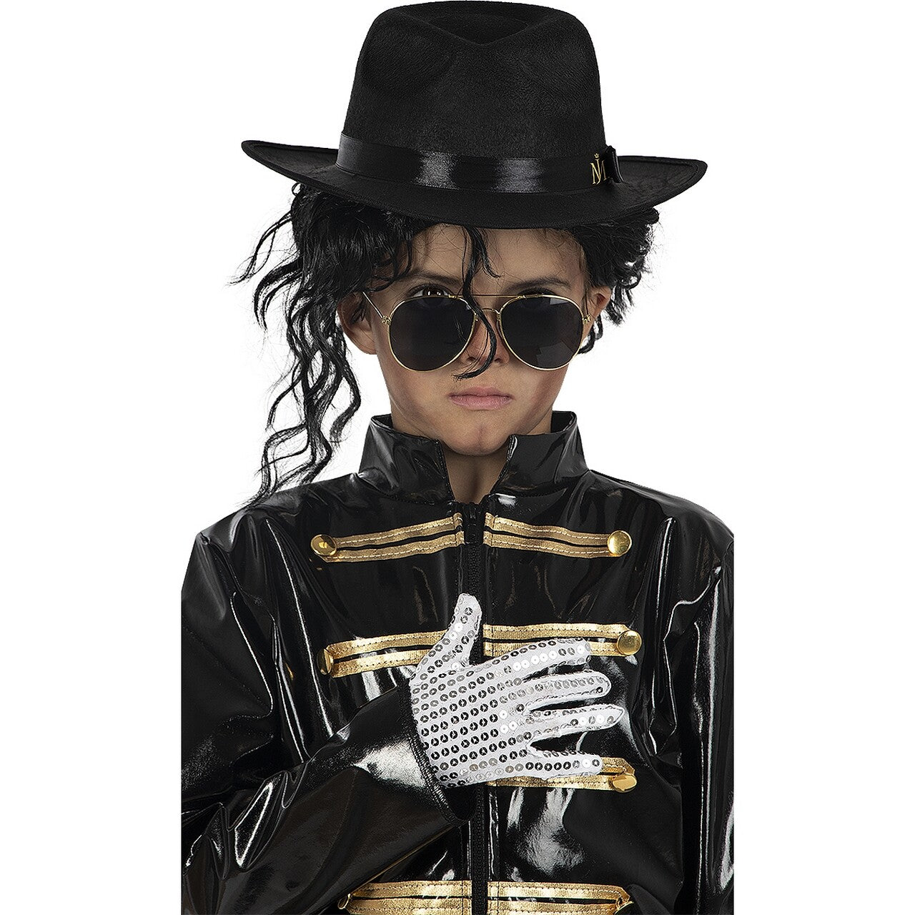 Op deze afbeelding zie je een Accessoires, van het merk Funidelia. Michael Jackson King Of Pop Accessoireset Kind
