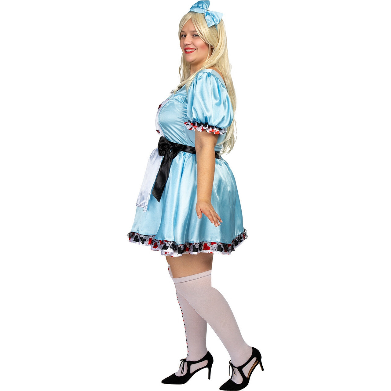 Op deze afbeelding zie je een Kostuums, van het merk Funidelia. Verleidelijke Alice In Wonderschoonland Vrouw Kostuum